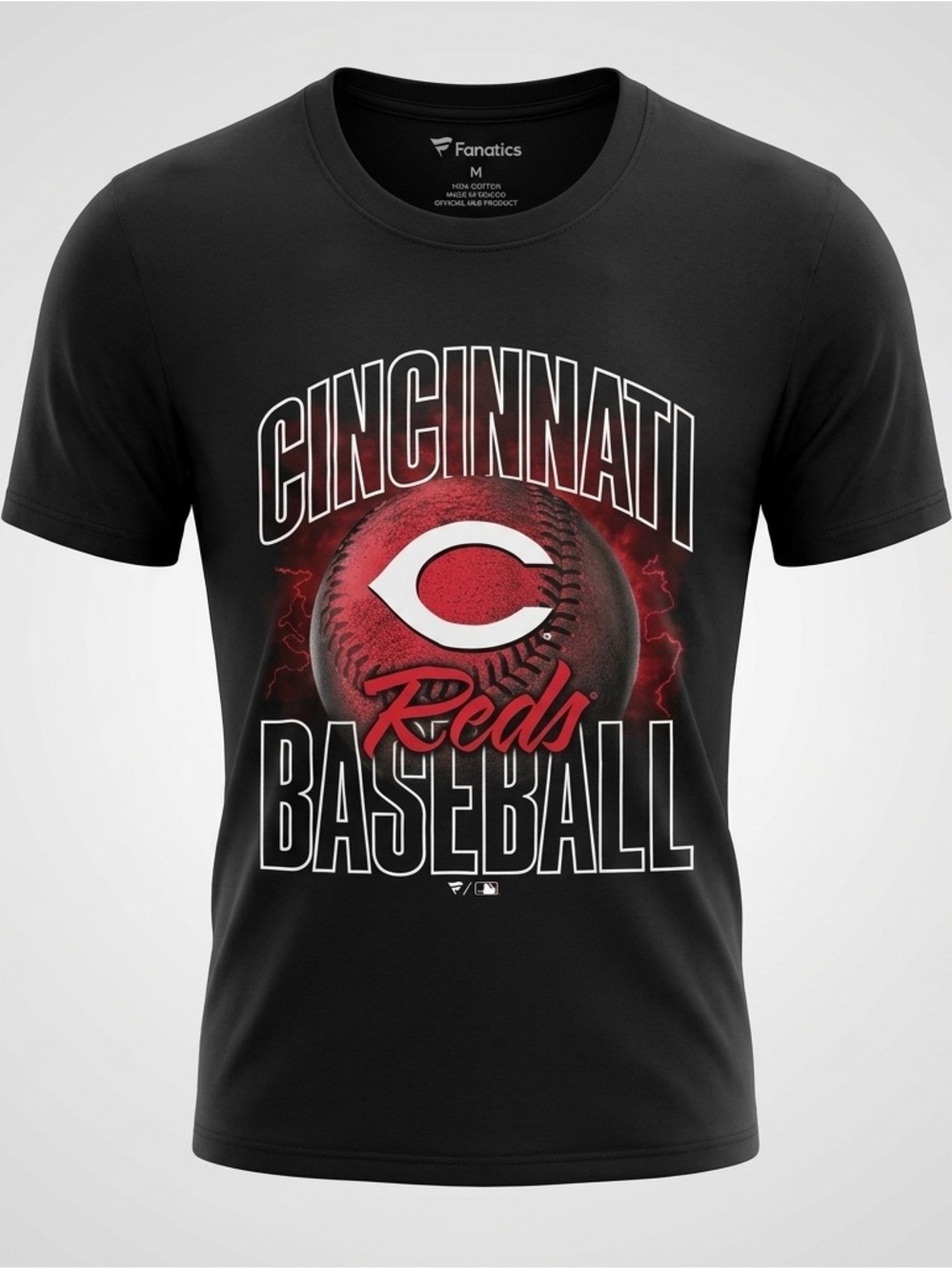 Cincinnati Reds Baseball Fanatics Black Apparel
